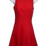 Elizabeth and James Sleeveless Hollis Fit Flare Mini Dress Boatneck Poppy Red 2 Photo 0