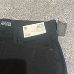 a.n.a  high rise high‎ heel super flare solid black pants size 10 NWT Photo 2