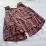 ZARA Women's  Boho Linen Blend Sleeveless Brown Top size M Photo 1