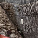 Loft Ann Taylor Petites Gray Herringbone Dress Pants Washable Size 14p Photo 1