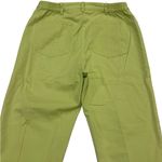 Ruby Rd. Pants Womens 8 Green Capri High Rise Flat Front Buttoned Ankles Photo 7