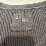 Aerie Black Ribbed Long Sleeve Henley Top Size XL Photo 2