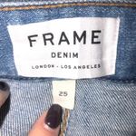 frame denim Frame Le High Straight Tie Waist Raw Hem Jeans Size 25 NWOT Photo 9