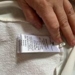 Elisabetta Franchi Jeans cropped oversized top with shoe print , size 42= US M White Size M Photo 6