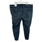 Lane Bryant  Pull On Distressed Jeggings Dark Wash Plus Size 26 Petite Photo 2