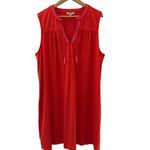 Boden Plus Nadine Notch Cotton Mini Dress Orange Size 20 Photo 3