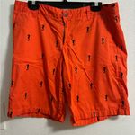 Merona  Bright Orange Cotton Seahorse Shorts size 10 Photo 0