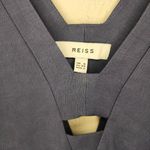 Reiss  Emi V-Neck Ladder Cut Out Blue Tank Size 2 Photo 4