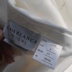 Casablanca White Lace Bridal Wedding Dress SIZE 4 Photo 5