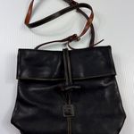 Dooney & Bourke Dooney Bourke‎ Leather Crossbody Bag Flap Top Black Designer Purse Photo 0