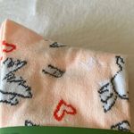Kate Spade : Blush/White/Red Socks with Heart & Dove Design- Crew- set of 3 Photo 7