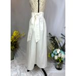 Piombo Tie Wrap Around Midi Skirt Ivory size 2 White Photo 8