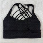 Lululemon  free to be wild longline bra black size 6 athletic wear workout Photo 0
