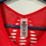 Mono B Scarlet Mesh Activewear Top Size Medium EUC Red Photo 3