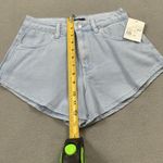 Forever 21 NWT Denim Shorts Womens Woven Sky Blue Jean 90s Festival Light Photo 5