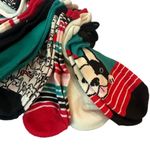 No Show 10 Pair of Multicolored Dog Socks Red Photo 1