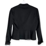 Cynthia Rowley Women’s Jacket Blazer Black Printed Pattern Lining Size Small Photo 1