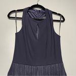 David Meister  Fringe Cocktail Dress Women’s Size 2 Navy Blue Gatsby 1920s Party Photo 2