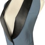 J.Crew Women's Blue Shawl Lapel Vest Size 00 Formal Wear Elegant Chic Photo 1