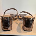 FARYL by Farylrobin Analisa Pewter Metallic Heeled Sandal Womens Size 7 Brown Photo 7