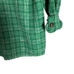 ZARA  Green Woven Plaid Tweed Button Front Shacket Overshirt Size XS Photo 9