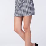 Gingham Side Tie Mini Skirt Photo 1