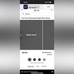 Gap  Tie-Front Smocked Waist Mini Dress size‎ medium Photo 2