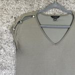 Lucky Brand green cap sleeve blouse with cut-out details Sz XS Photo 1