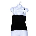 Topshop  Black Daisy Embroidered Button-Front Cami Tank Top size‎ 4 Photo 6