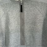 Adidas  Tropical Trefoil Heathered Grey Crewneck Sweatshirt Floral Logo Rare S Photo 2