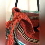 EL Paso Saddle Blanket Co. Large Tote Bag Handwoven 18”X16” southwestern Blue Photo 11