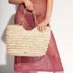 Cult Gaia ππ Naima Tote Bag Woven Raffia ~ Off White NWT Photo 3