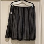 Nic+Zoe NWT  Semi-Sheer Black Skirt with cream lining size 14 Photo 0