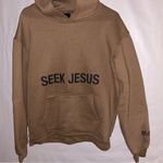 Women’s Seek Jesus Hoodie Small Faith Graphic Sweatshirt Christian Pullover Photo 0