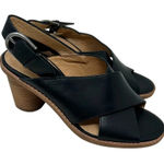 Madewell The Ruthie Crisscross Sandal in Leather in Black Size 5.5 Photo 0