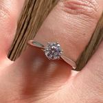 Boutique 1 Ct Solitaire Engagement‎ Ring Brilliant-Cut Simulated Diamond, Size 8 Photo 15