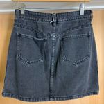 PacSun  Black Denim Mini Skirt with Side Lace Up Details - size 25 Photo 1