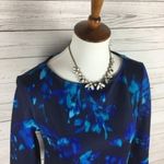 Daisy Fuentes Floral Print Stretch 3/4 Sleeve Shift Dress Contemporary Size S Photo 3