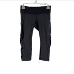 Lululemon Cut The Crop Shiny Side Pockets Size 4 Photo 5