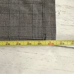 American Eagle  Wide Leg Trousers Womens 8 Long Gray Plaid Pants Stretch New Photo 9