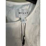 Milly NWT Rana Feather Shift Dress in White Size 8 Photo 8
