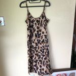 Boohoo 🔴 SATIN LEOPARD PRINT Lingerie style DRESS by  size 4 NEW Photo 5
