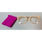 Rose Gold Oversized Aviator Clear Photo 1