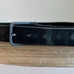 Levi's Vintage 90s Distressed Worn in Black Genuine Leather Belt Size Large Photo 1