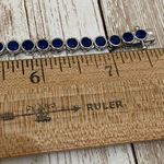 Olivia Jackson Blue Silver Plated Tennis Bracelet Photo 6
