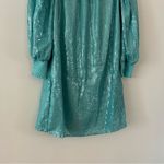 Alice + Olivia  Paulette Sequin Blue Tulle Mini Party Cocktail Dress Size M Photo 6