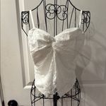 Lace trim Henley Cami from TikTok shop White Size L Photo 1