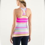 Lululemon  Colorful Striped Racer Back Tank Photo 1