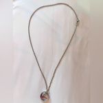 Sanrio Vintage Y2K Hello Kitty Pink Clear Glass/Resin Cabochon Silver-Tone Necklace Photo 2