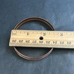 Women’s vintage dainty set of 2 gold tone‎ sparky cheetah print bangle bracelets Photo 5